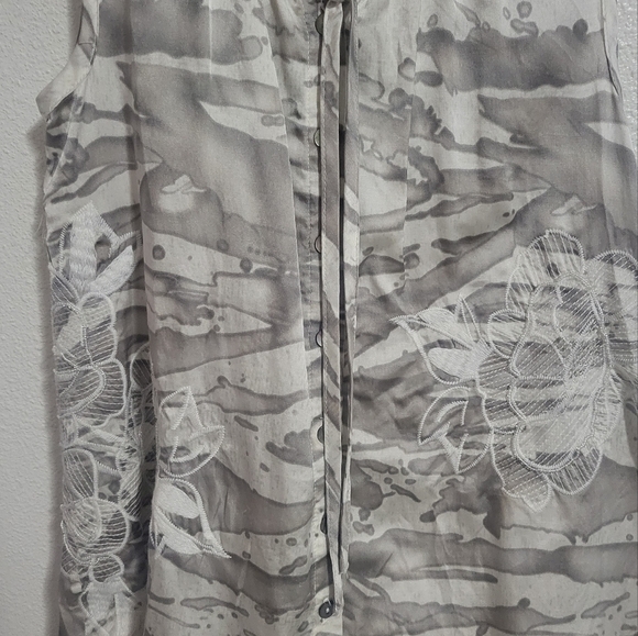 NWT Da-Nang embroidered tunic sleeveless top size xs - Picture 4 of 13